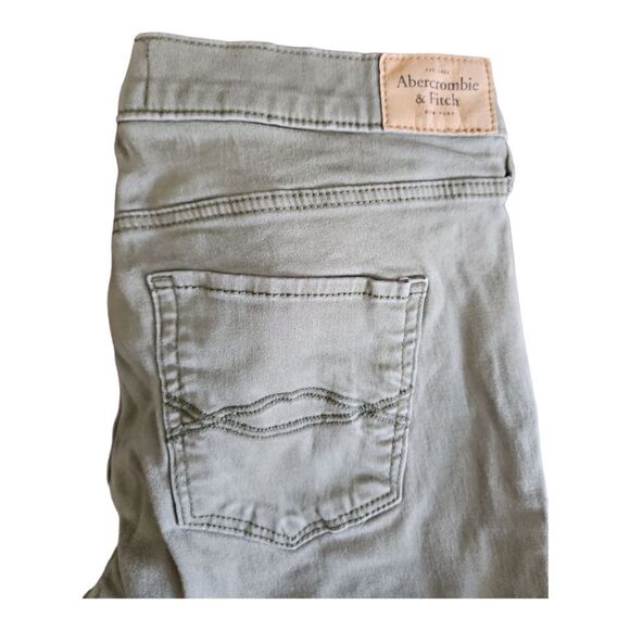 Abercrombie & Fitch Neutral Olive Green Jegging Size 6R - Picture 5 of 11